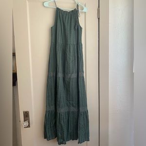 World Market | Green high-neck Maxi Dress